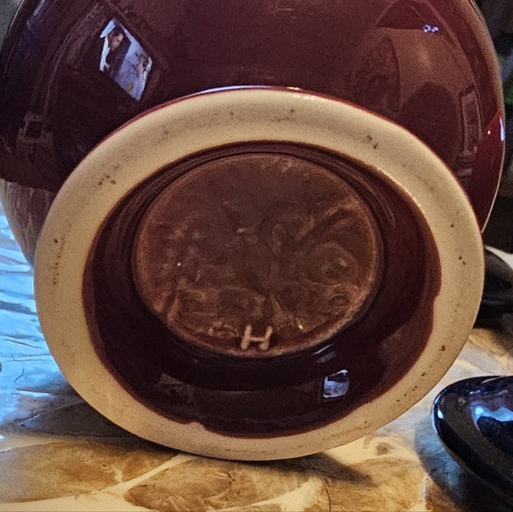 Fiesta Individual Sugar Bowl Body Only Cinnabar Burgundy NWOT - Picture 3 of 3